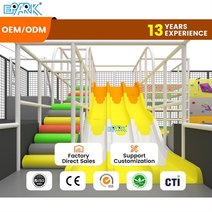 372m² Indoor Adventure Trampoline Park with Zip-Line & Climb Wall best