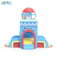 Çocuk Saat Kulesi Playhouse Yumuşak Oyun Kapalı Oyun Alanı Eğlencesi